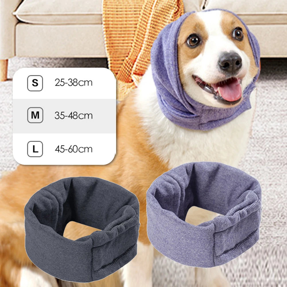 Dog Grooming Earmuffs Soft Warm Noise-Proof Earmuffs Pet Ear Cover Cloth Hat Grooming Bathing Blowing Drying Pet Sleeve