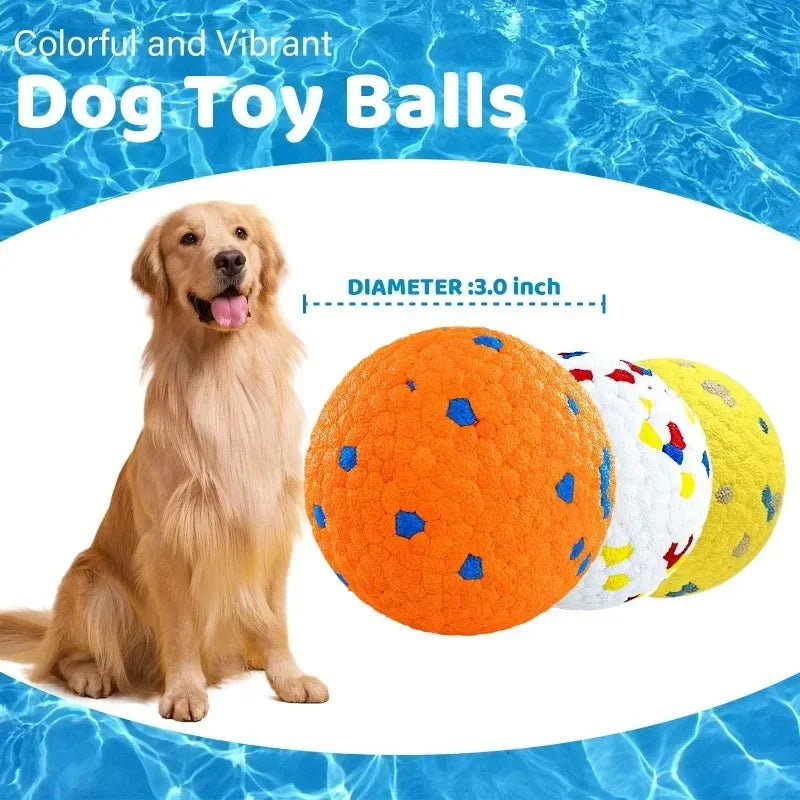 Dog Balls Vibrant Dog Toy Balls Bouncy Tennis Balls Durable for Aggressive Chewers Fetch Game Balls for Large Medium 2PK
