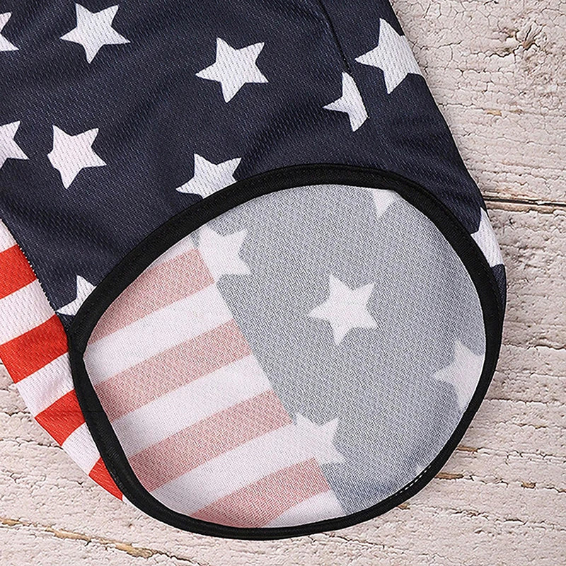 American Flag Patriotic Dog Bandana Scarf Set with Bow Tie Adjustable Pet Neckerchief for Small Medium Large Dogs Cats