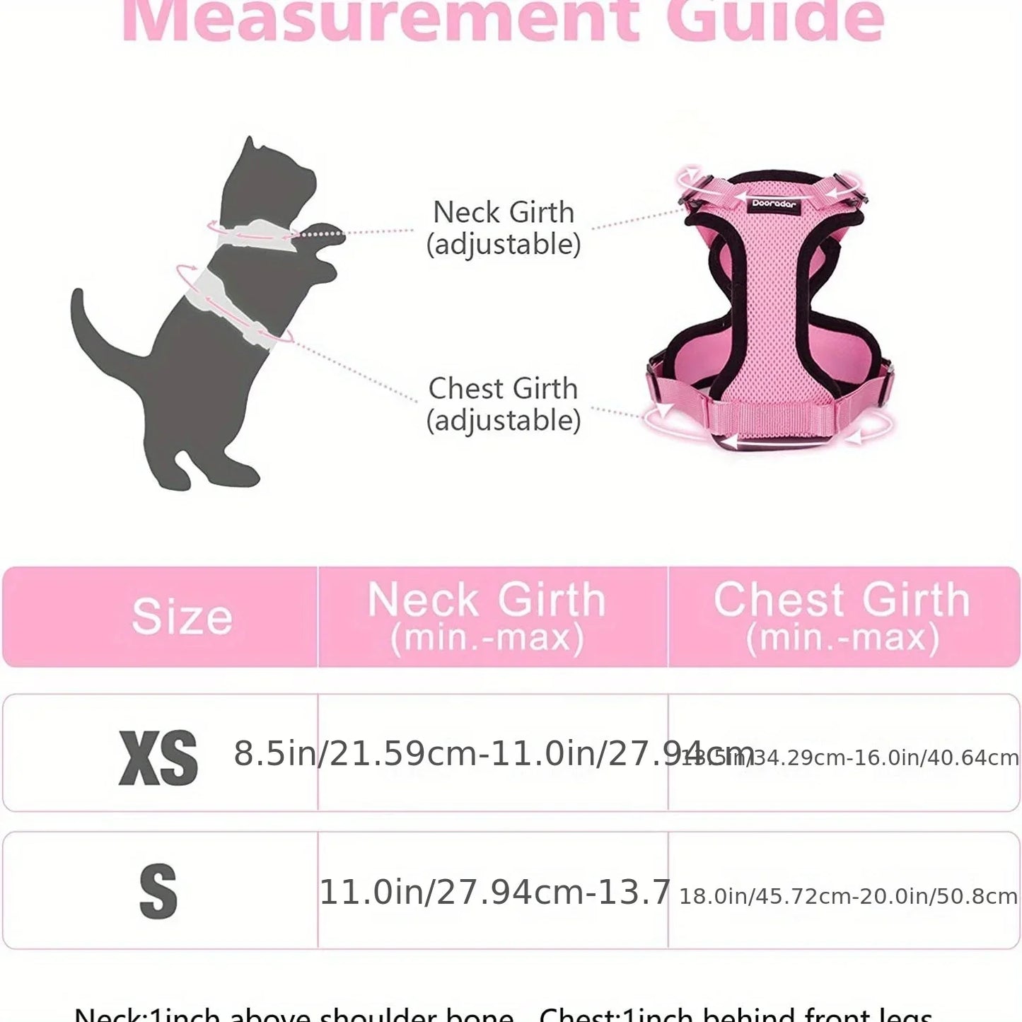Cat Leash Non-Slip Adjustable Leash Non-Slip Cat Leash Vest Pet Chest Carrier