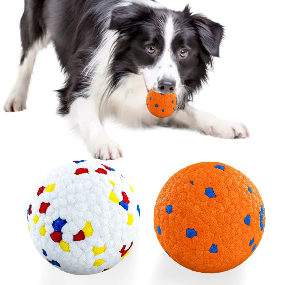 Dog Balls Vibrant Dog Toy Balls Bouncy Tennis Balls Durable for Aggressive Chewers Fetch Game Balls for Large Medium 2PK