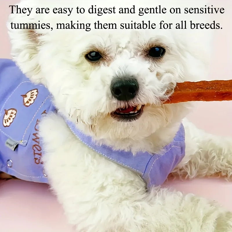 2-Pack(2 x 100g/3.53oz)Soft Chew Dog Treats For Small, Medium And Large Dogs, Dried Milk Chicken/Duck Sticks, Healthy