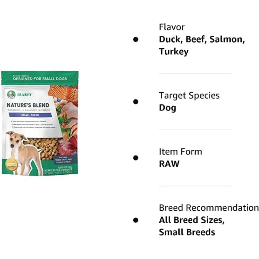 Nature's Blend Adult Small Breed Freeze-Dried Raw Dog Food 16 oz 1 Pound Pack of 1