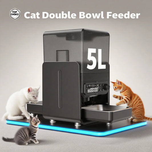 Smart Pet Feeder Automatic for Cats and Dogs - with Timed & Quantitative Feeding, Slow Food Function, Automatic Food Dispenser