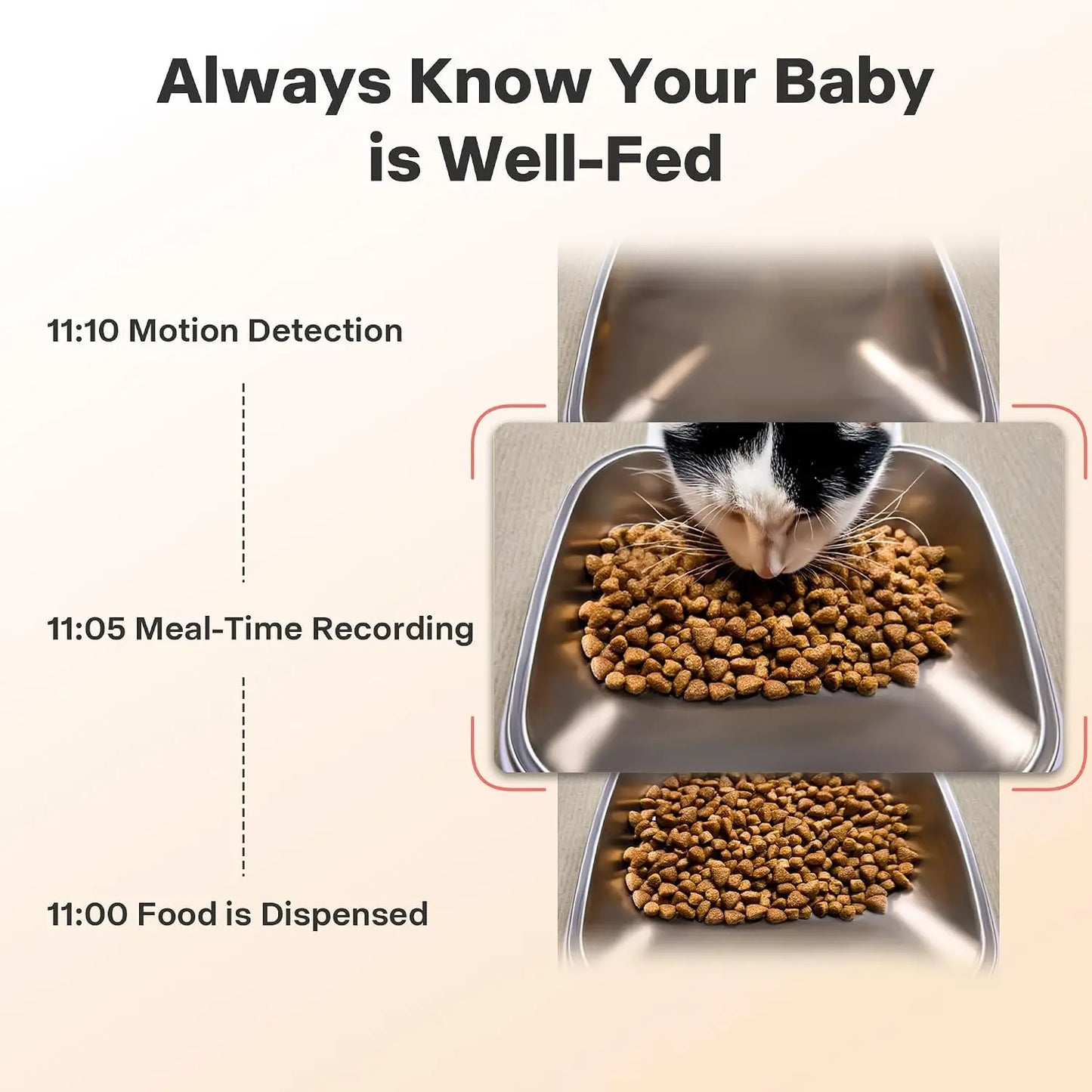 Smart Pet Feeder with Camera, 5G WiFi, Night Vision, 2-Way Audio, Timed Feeding, 7L Capacity