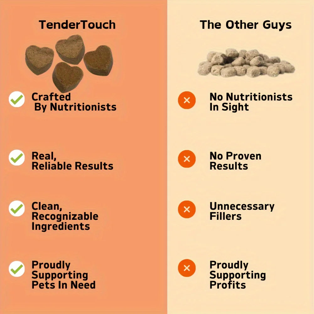 240 Chews - 2 Pack (2 x 180g/6.35oz) 360g/12.7oz - TenderTouch Hip & Joint Health - Glucosamine for Dogs Soft Chews