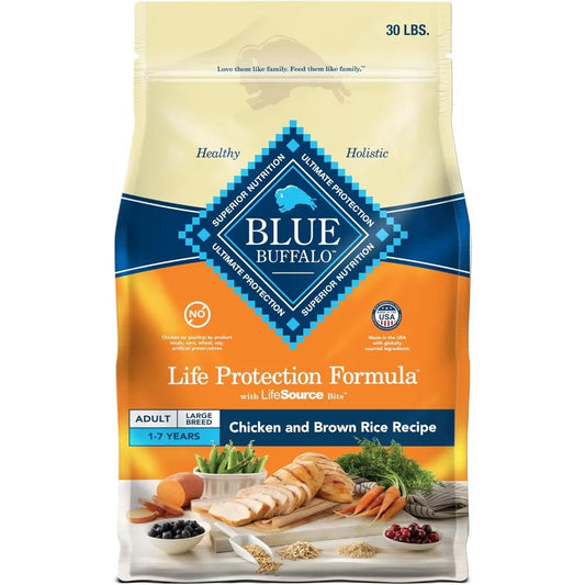 Life Protection Formula Large Breed Adult Dry Dog Food, Promotes Joint Health and Lean Muscles 30lb. Bag