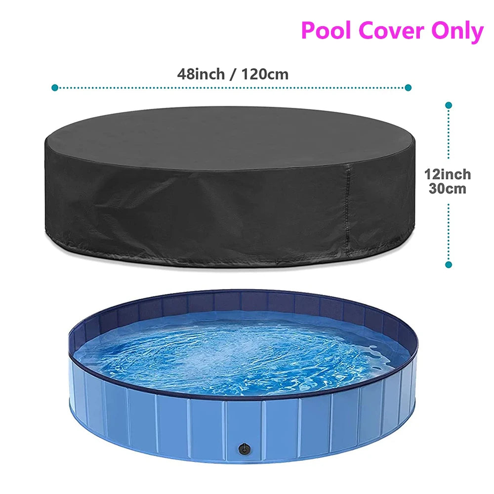 Dog Swimming Pool or Pool Cover Portable Plastic Pool Grooming Tub Bathing Scratch Resistance Pet Pools Bathtub for Large Dogs