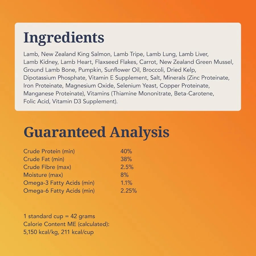 - Grain Free Freeze Dried Dog Food - Lamb and Salmon 17.6oz