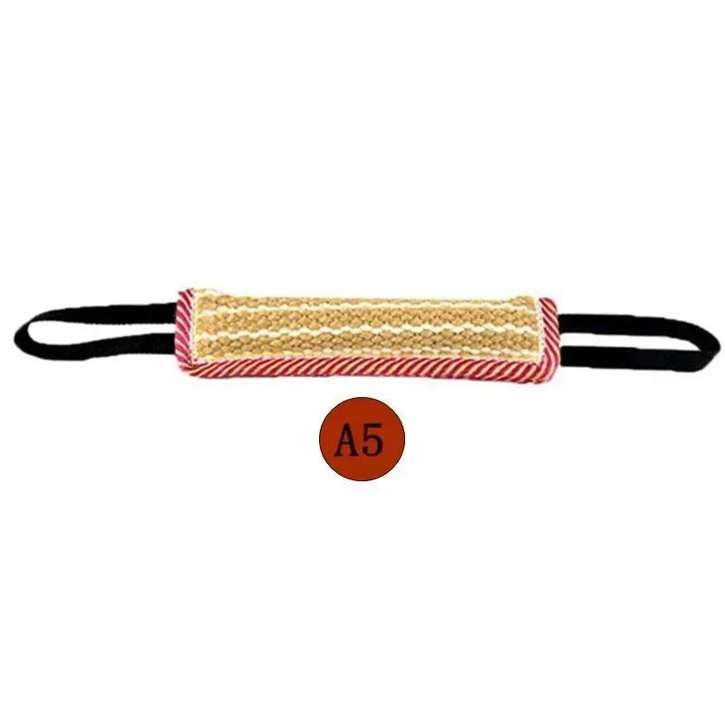 Dog Biting Pillow Tug Stick Hemp Training Chewing Durable Linen Molar Clean Teeth Interactive Toys Outdoor 2 Rope Pets Supplies