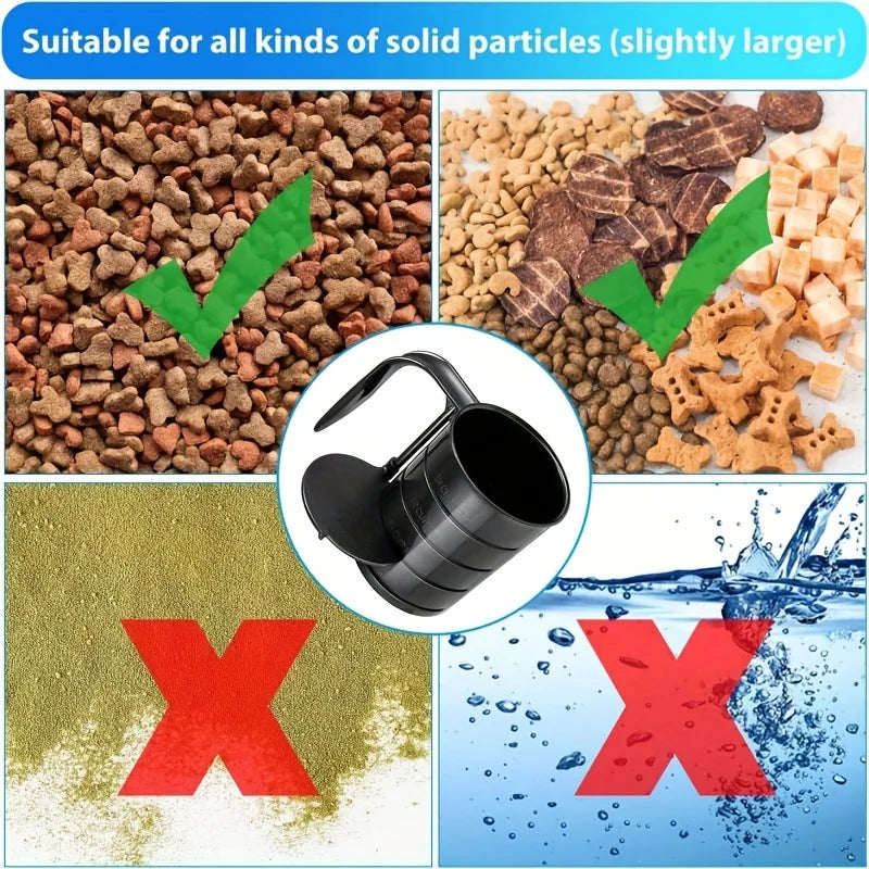 Dog Food Scoop Pet Food Scoops For Dogs 4 Capacity Cup In 1 Cup Measuring Scoop For Pets Dog Cat And Bird Solid Food (Includes 1