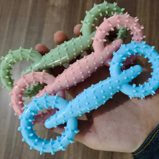 TPR Pet Dog Molar Toys for Cleaning Tooth Teeth Cleaning Pet Chewing Toys Rubber Bite-resistance Teeth Grinding Chewing Toy