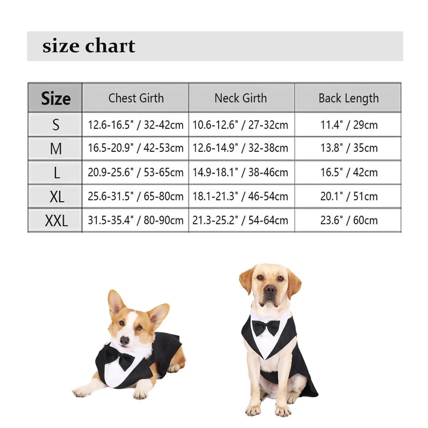 Dog Tuxedo Dog Suit and Bandana Set Party Shirt Exquisite Stitching Size XL
