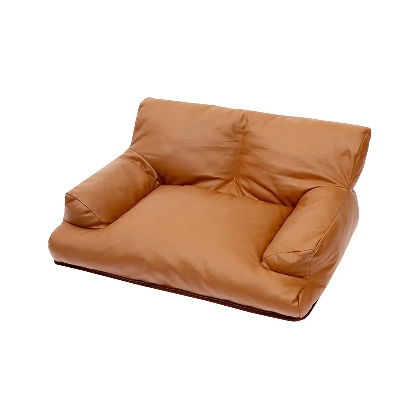 Pet Dog Cat Sofa Vintage,Leather Rectangle Pet Sofa Bed,PU Dog Cat Pet Sofa Couch Chair ,Home Cat Puppy Faux Leather Couch