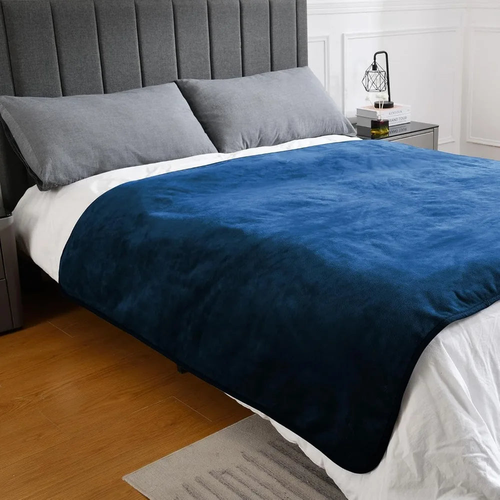 Waterproof Blanket for Bed Couch Sofa, Soft Liquid Pee Proof Pet Blanket for Dog Puppy Cat, Reversible Sherpa Fleece Furniture P