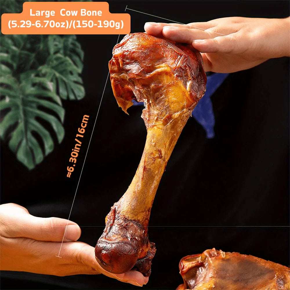 5.29-6.70oz/(150-190g)  6.30in/16cm Large Cow Bone, All Natural Ingredients, Natural Dog Treats, Healthy, Easily Digestible