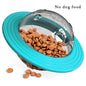 Flying Saucer Dog Game Flying Discs Toys Chew Leaking Slow Food Feeder Ball Puppy IQ Training Toy Anti Choke Puzzle Dogs