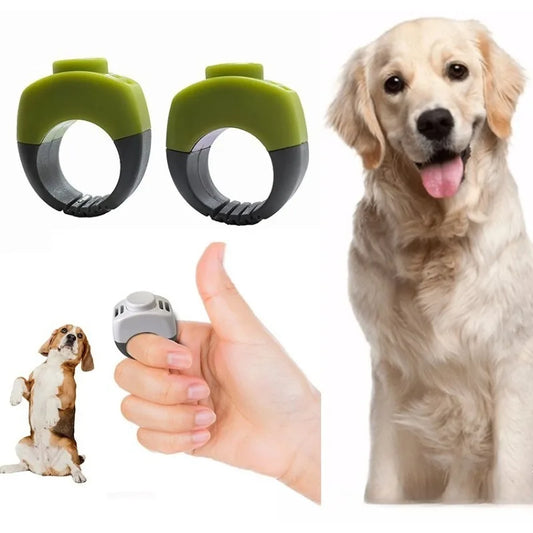 Pet Clicker Ring  for Dog Cat  Mini Finger Clickers Training Equipment Obedience Behavior Scientific 1pcs