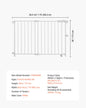 VEVOR Baby Gate 29.5-43 Inches Adjustable Width 28 Inches High Dog Gate No Threshold Bar Easy Step Walk for Child Pet Security