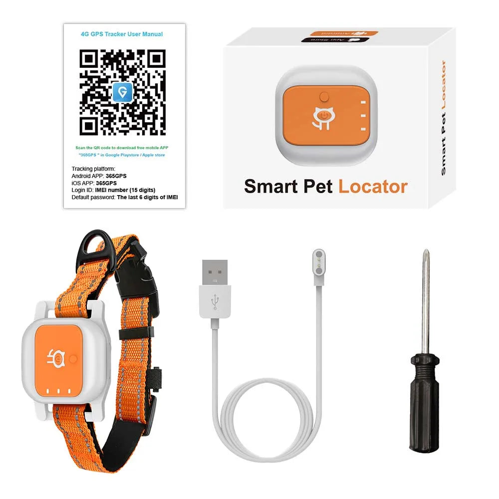GPS Pet Locator Real-Time Tracking, Anti-Lost, Voice Call & Movement Trajectory Recorder for Dogs
