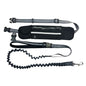 Hands Free Dog Leash with Zipper Pouch Reflective Bungee for Medium to Large Dogs Walking Jogging and Running