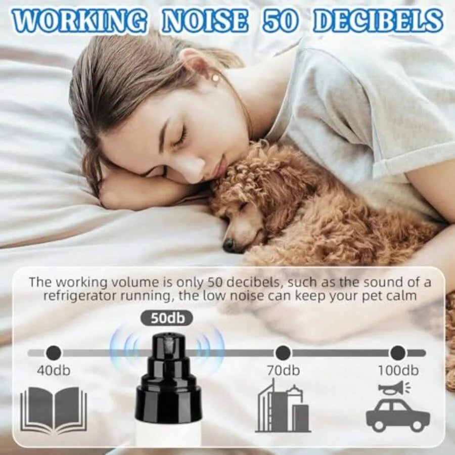 【New Arrival】USB Rechargeable Pet Nail Grinder, Low Noise Electric Nail Trimmer for Dogs