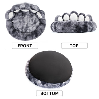 Cozy Comfy Pet Dog Bed Paw Shape Warm Dog Bed Cushion for Your Furry Friend Fluffy Dog Bed Mat Deep Sleeping Warm Thickened