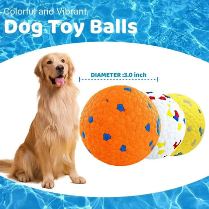 Dog Balls Vibrant Dog Toy Balls Bouncy Tennis Balls Durable for Aggressive Chewers Fetch Game Balls for Large Medium 2PK