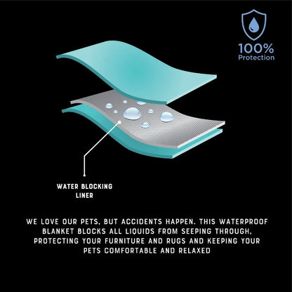 Waterproof Throw for Dogs and Cats: Ideal for Pet Beds Car Seats and Outdoor Use Durable Easy to Clean and Provides Comfort in