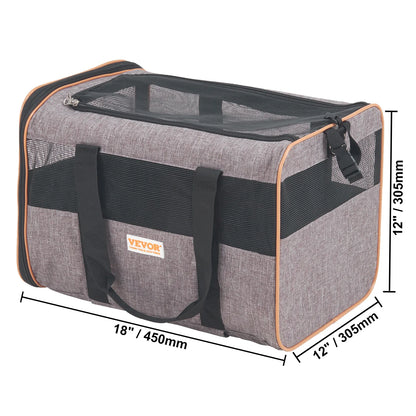 Cat Carrier With Wheels, Airline Approved Rolling Pet Carrier With Telescopic Handle And Shoulder Strap