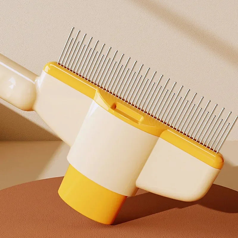 Dog Comb Pet Hair Remover One Button Dogs Brush Self-cleaning Cat Brush Massage Combs for Dog Grooming Brushes for Pet Products