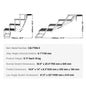 VEVOR Dog Stair for Cars Wide 4-step Dog Car Steps Folding Portable Pet Steps Lightweight Aluminum for Car SUV and Truck 150 lbs