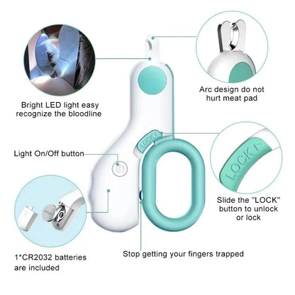 Mini Professional Electric Claw Trimming Knife Pet Nail Clippers Cat and Dog Paw Trimmer mini Animal Grooming Nail Beauty Tools