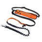 Hands Free Dog Leash with Zipper Pouch Reflective Bungee for Medium to Large Dogs Walking Jogging and Running