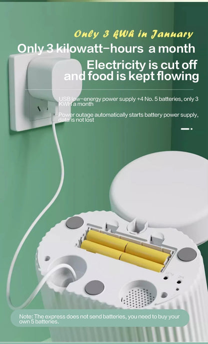 PAPIFEED automatic feeder, fixed feeding machine wifi remote smart pet food dispenser