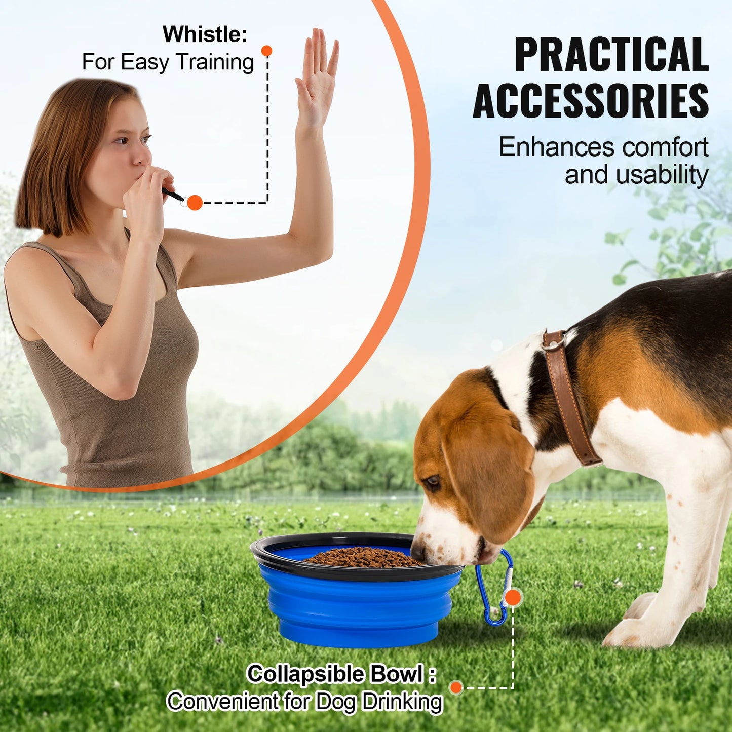 Agility Training Equipment 4 PCS Set with Adjustable High Hurdles 6 Weave Poles Jump Ring Square Pause Box Whistle