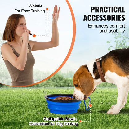Agility Training Equipment 4 PCS Set with Adjustable High Hurdles 6 Weave Poles Jump Ring Square Pause Box Whistle