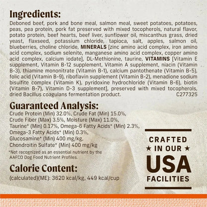 Lil' Plates Grain Free Dry Dog Food For Small Dogs Texas Beef And Sweet Potato Kibble With Raw Bites - 10.0 lb. Bag