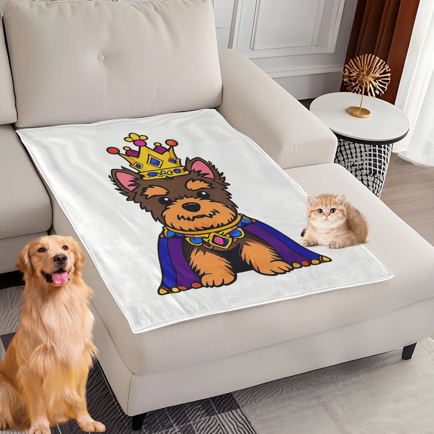 Dog Bed Mat Blanket Soft Fluffy Pet Blanket Dog Pattern Pet Travel Mat Warm Comfortable Blanket for Cat Dogs Supplies