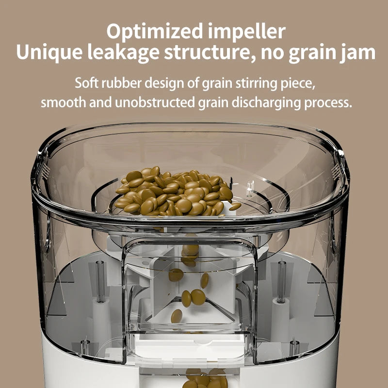 PAPIFEED double bowl smart automatic pet food dispenser 7L large capacity connect wifi timer dosing