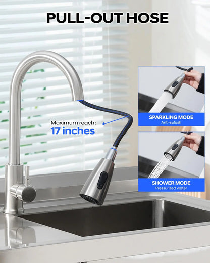 Stainless Steel Utility Sink with Drawer & Work Table 39x20in Laundry Sink with Pull Out Faucet For Kitchen Garage Shop Basement
