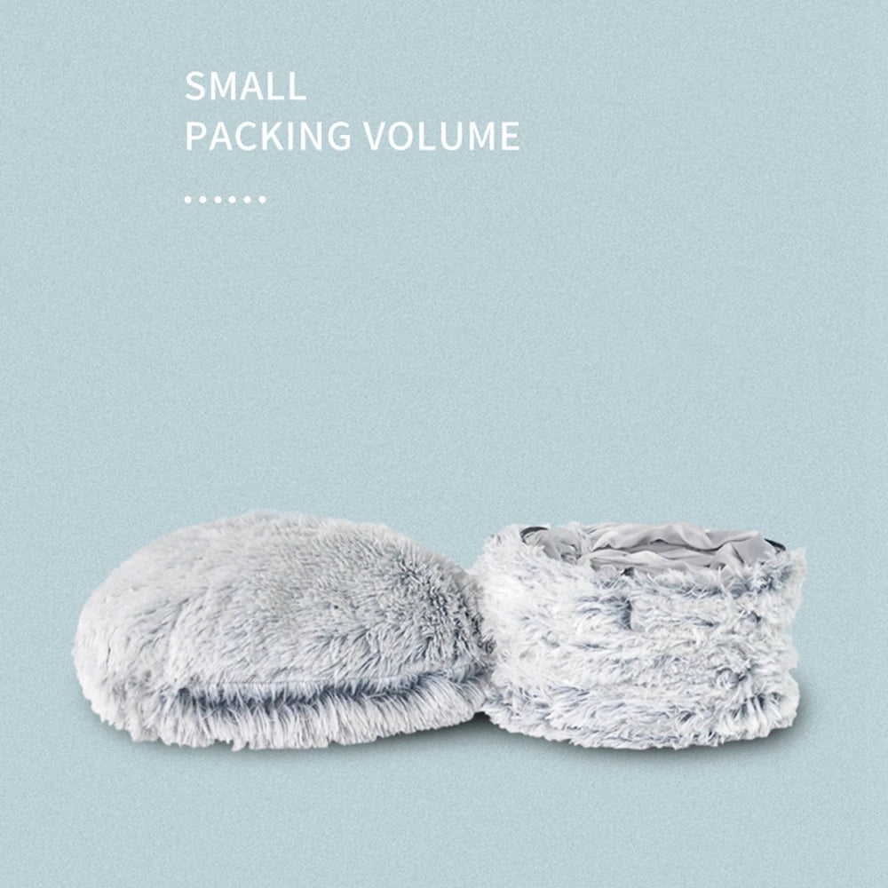 Cat Tunnel Bed with Mat Big Tube Playground Toy Soft Plush Material Full Shape Non-slip for Kitten Cat Playing 84cm/33.07"