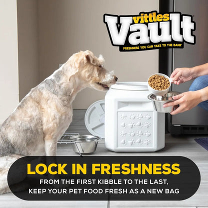 Pet Food Storage Container, Airtight Dog & Cat Food Container for 25lbs, Sealed Gamma2 Vittles Vault, Keeps Pests Out, BPA-Free