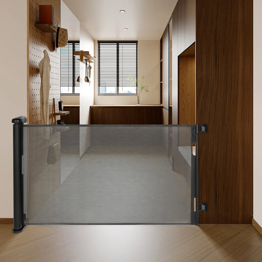 Pet Barrier Fences Retractable Pet Gate Telescopic Door Fence Safety Fences Children's Protective Fences for Stairs, Corridors