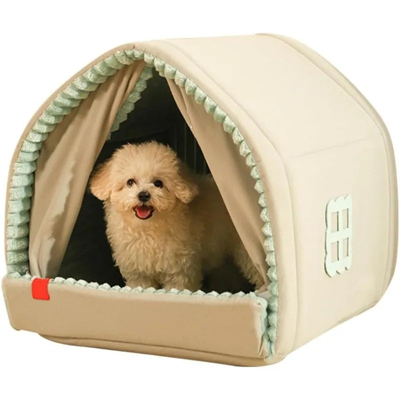 Dog House Fully Enclosed Pet Tent Dog Nest Super Warm Indoor Pet Houses for Dogs and Cats