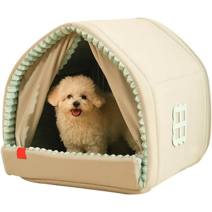 Dog House Fully Enclosed Pet Tent Dog Nest Super Warm Indoor Pet Houses for Dogs and Cats