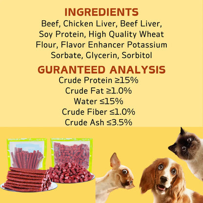 7.05oz/14.11oz(200g/400g) Beef Stick, All Natural Ingredients, Natural Dog Treats, Healthy, Easily Digestible