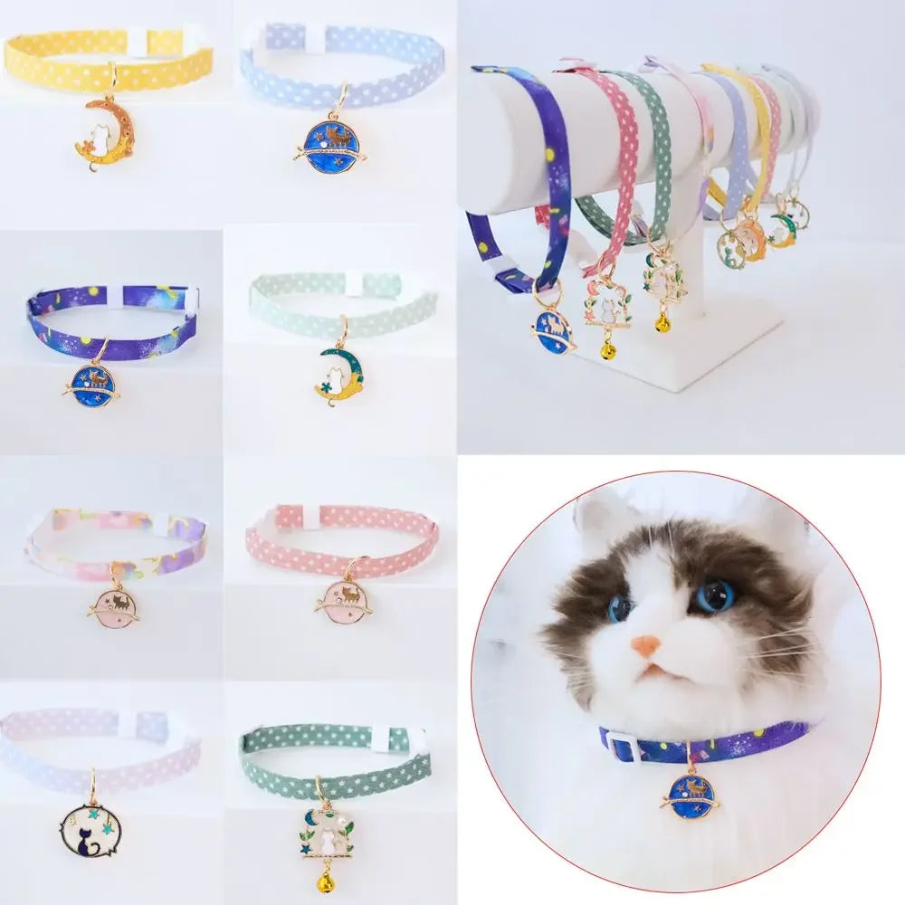 1PC Cute Kitten Collar Pet Cat Safety Necklace Breakaway Adjustable Cats Collar Puppy Collar Cat Pendant Puppy Cat Pet Supplies