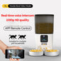 PAPIFEED double bowl smart automatic pet food dispenser 7L large capacity connect wifi timer dosing