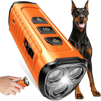 Advanced 3X Bark Control Device for Dogs - Indoor/Outdoor Training Aid with Flashlight